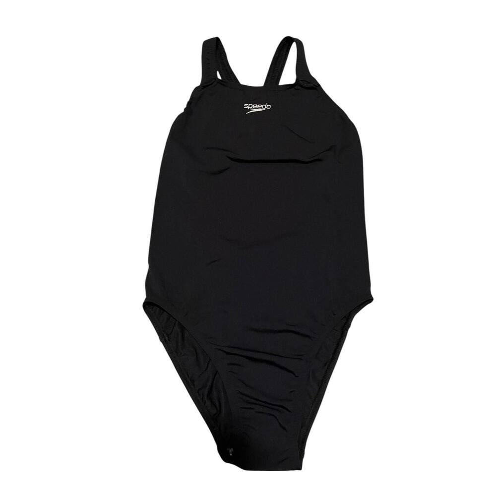 Speedo Women's Endurance Medallist Swimsuit Black Breathable Lightweight 8